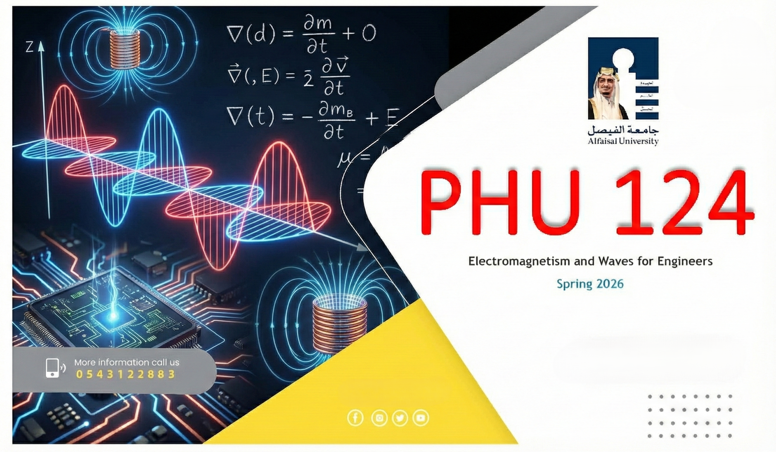 PHU 124 Electromagnetism and Waves for Engineers spring 2026